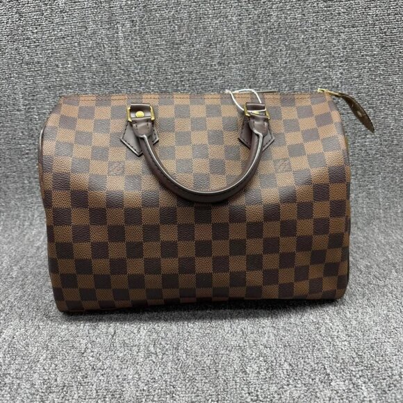 Louis Vuitton Speedy 30 Damier Ebene Canvas Tote 835-040625 - Picture 2 of 14
